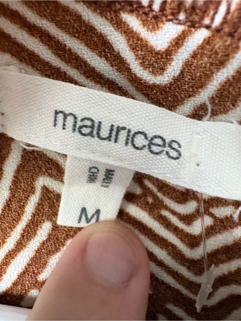 Maurices Brown and Cream Patterned Halter Maxi Dress - Picture 2 of 3